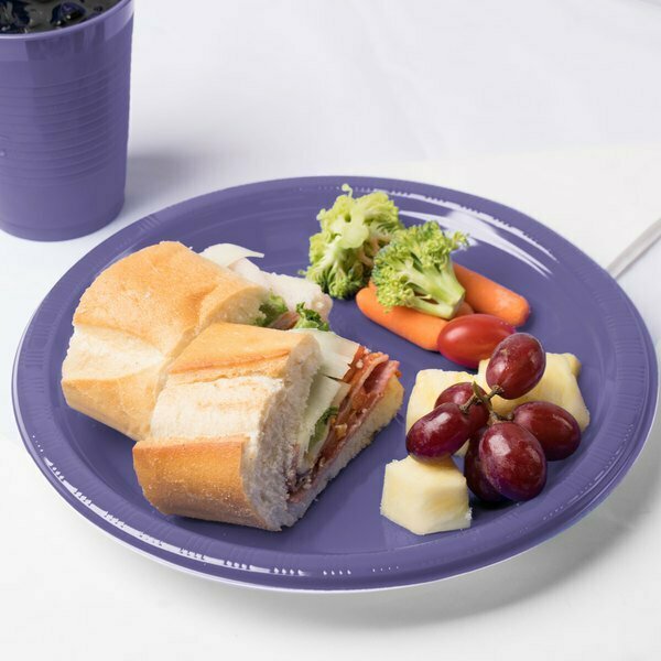 Creative Converting 28115031 10in Purple Plastic Plate, 20PK 999P10PR